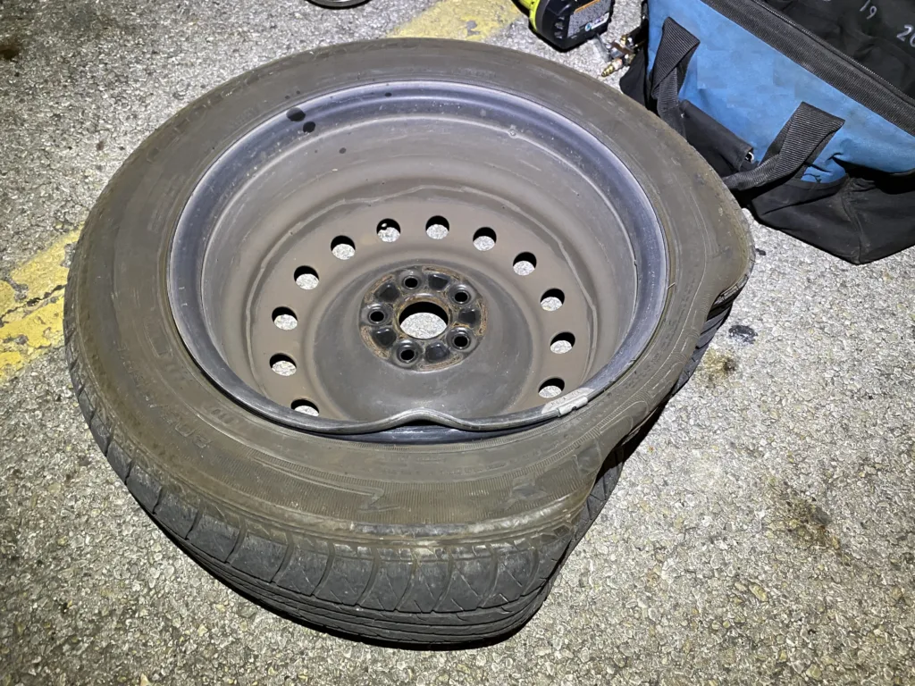 Roadside Assistance Austin TX Bent Rim Flat Tire Repair