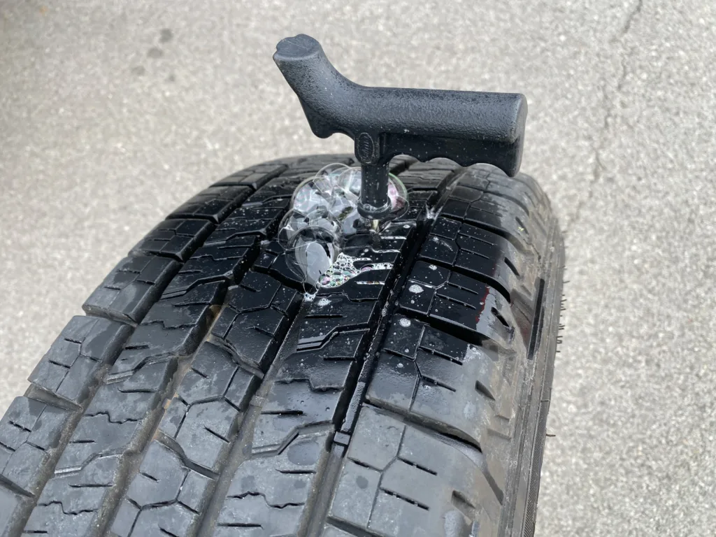 Roadside Assistance Austin TX Flat Tire Repair Plug 1